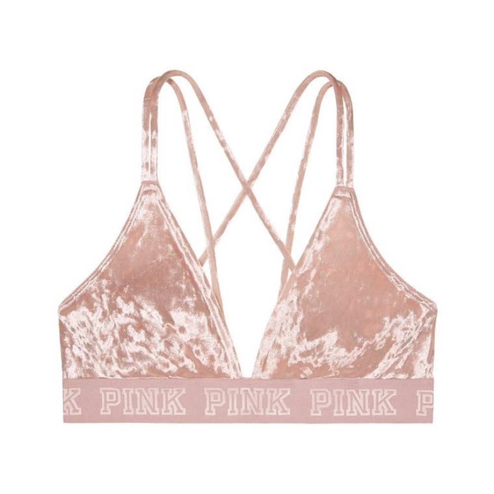 PINK Victoria’s Secret Pink Velvet Bralette